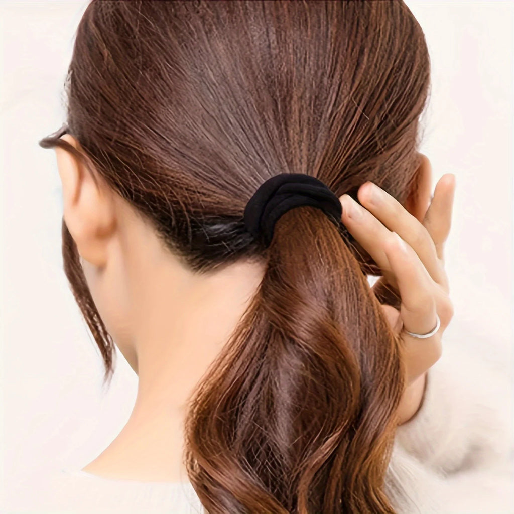 50/100 black hair clips, suitable for girls. | High-elasticity hair bands, hair tie holders, ponytail fasteners, and accessories