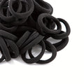 50/100 black hair clips, suitable for girls. | High-elasticity hair bands, hair tie holders, ponytail fasteners, and accessories
